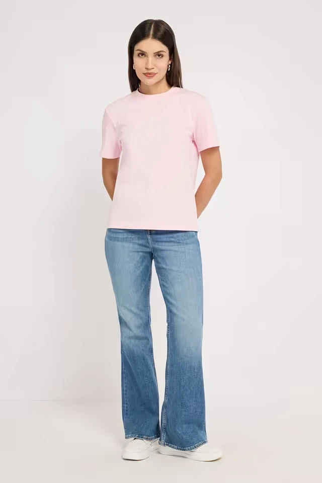 High Rise Light Wash Denim Flared Fit Women’s Jeans