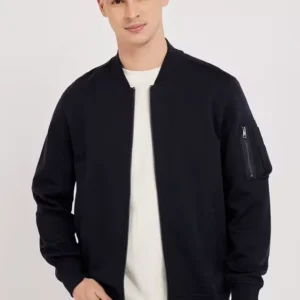 Solid Cotton Collared Men's Sweatshirt